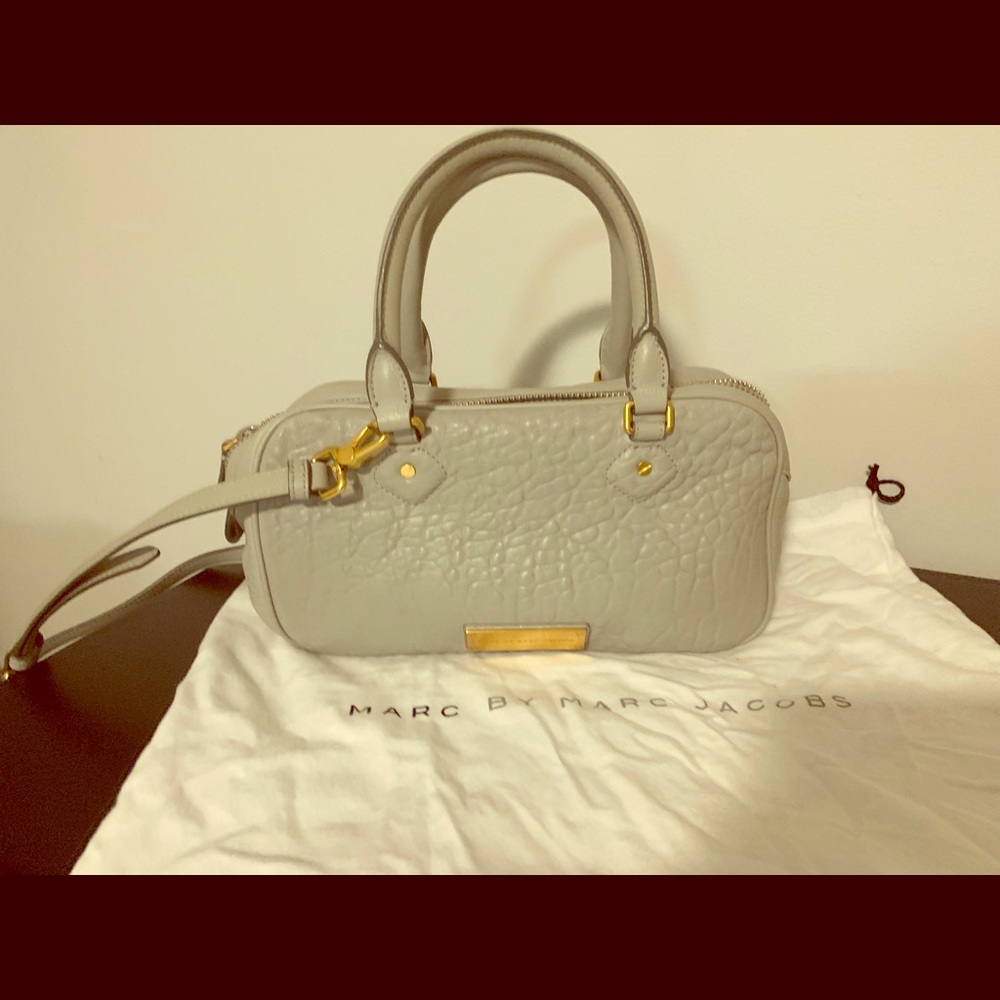 Marc Jacobs Light Grey Crossbody Satchel